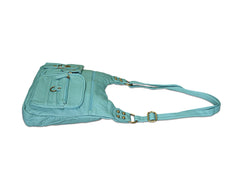 Washable Vegan Leather Series - Casual Messenger Bags - Green