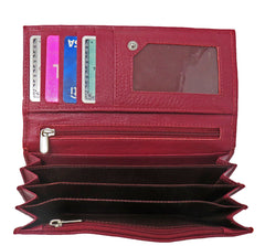 AFONiE Leather RFID Women Wallet