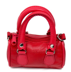 Mini Leather Satchel Handbag