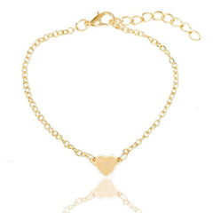14K Gold plated Elegant Heart Bracelet