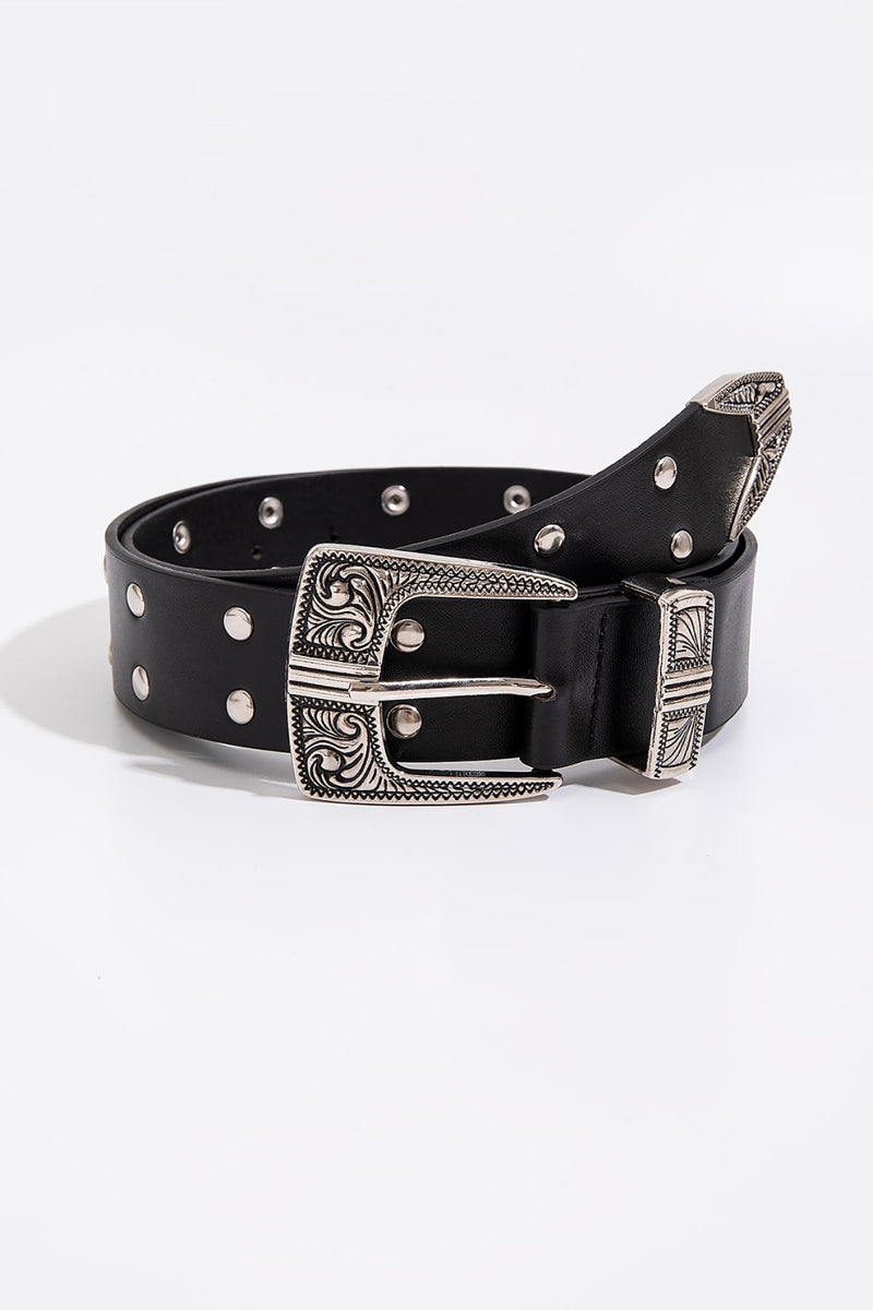 Cowgirl Double Row Studded Western Belt!