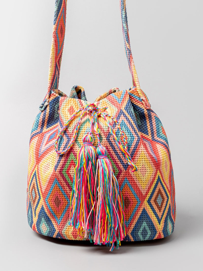 The Canvas Drawstring Shoulder Bag
