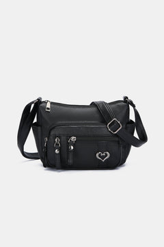 Vegan Leather Multi-Pocket Shoulder Bag-Must-Have