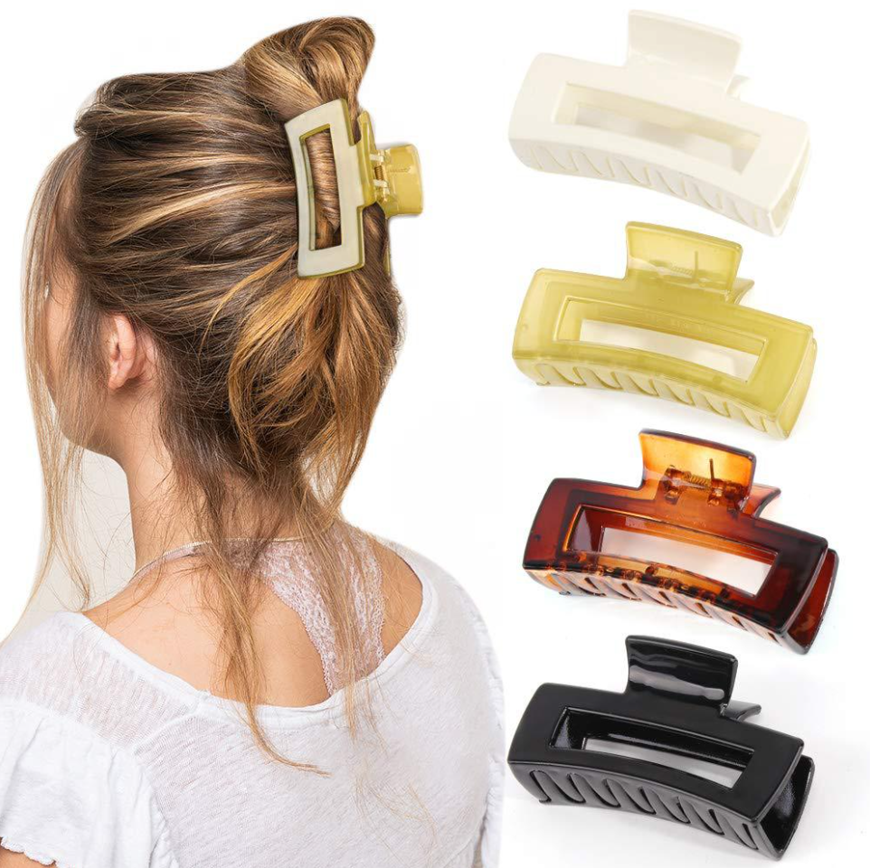 100 Large Hair Claw Clips for Thick Hair | Perfect for Any Household with Girls!