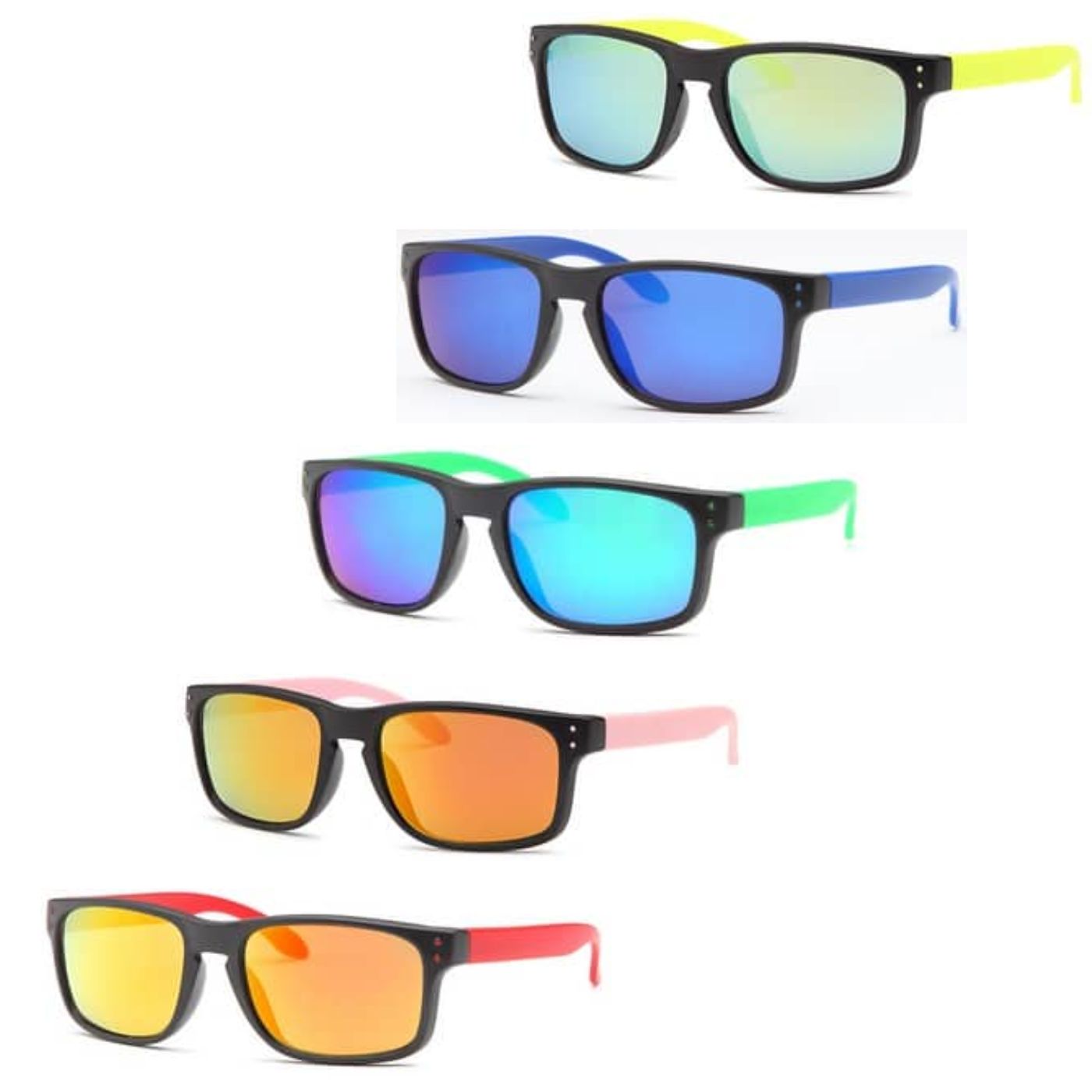 AFONiE Kids Colorblock Sunglasses - Box of 12