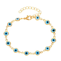 Luxurious 14K Gold Plated Evil Eye Bracelets - Wholesale Deals