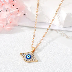 Evil Eye Protector 14K Gold Plated Necklace for Women