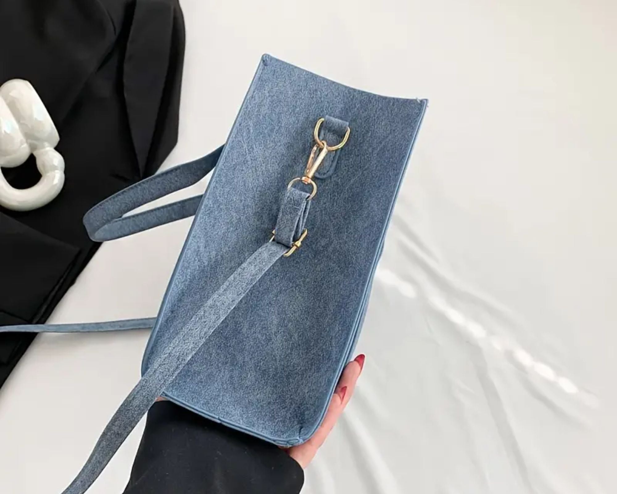 Open Box PU Leather Tote Stylish Women Bag
