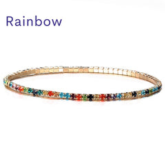 Sparkle Multicolor Rhinestone Bracelets for Girls and Women