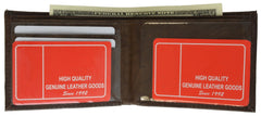 Men's Genuine Leather Bi-fold Wallet