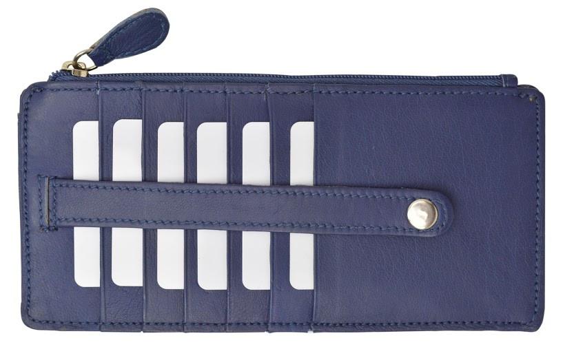 Slim Genuine Leather Credit Card Wallet Unisex / Assorted Colors