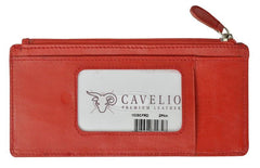 Slim Genuine Leather Credit Card Wallet Unisex / Assorted Colors