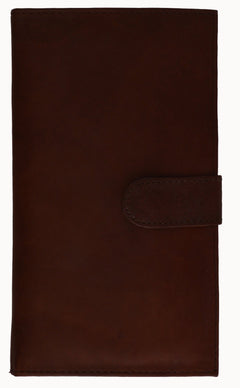 Genuine Leather Credit Card Holder Brown