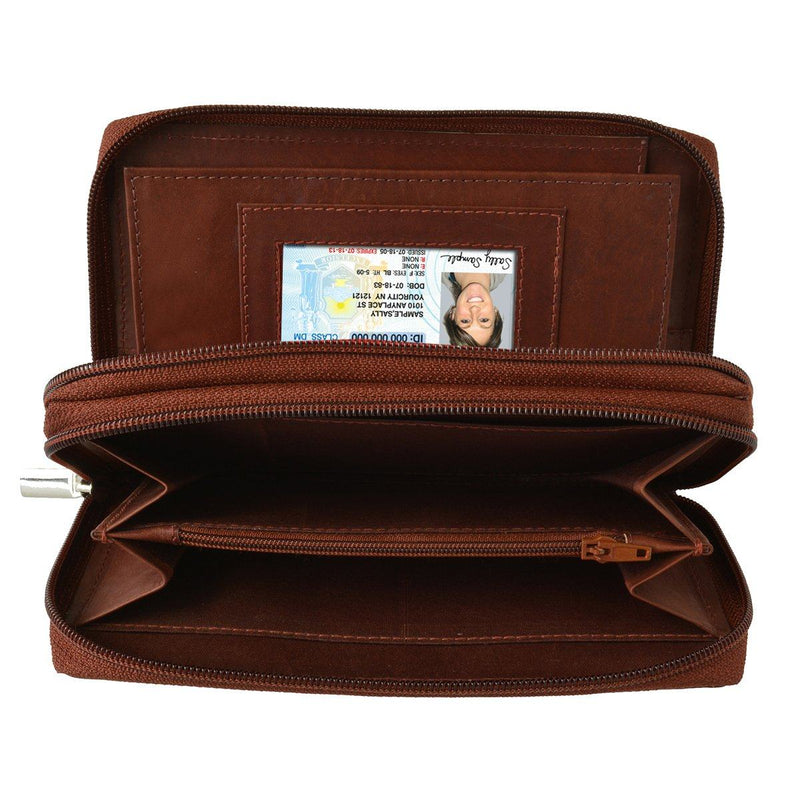 Classic Zip Around Leather Women's Wallet