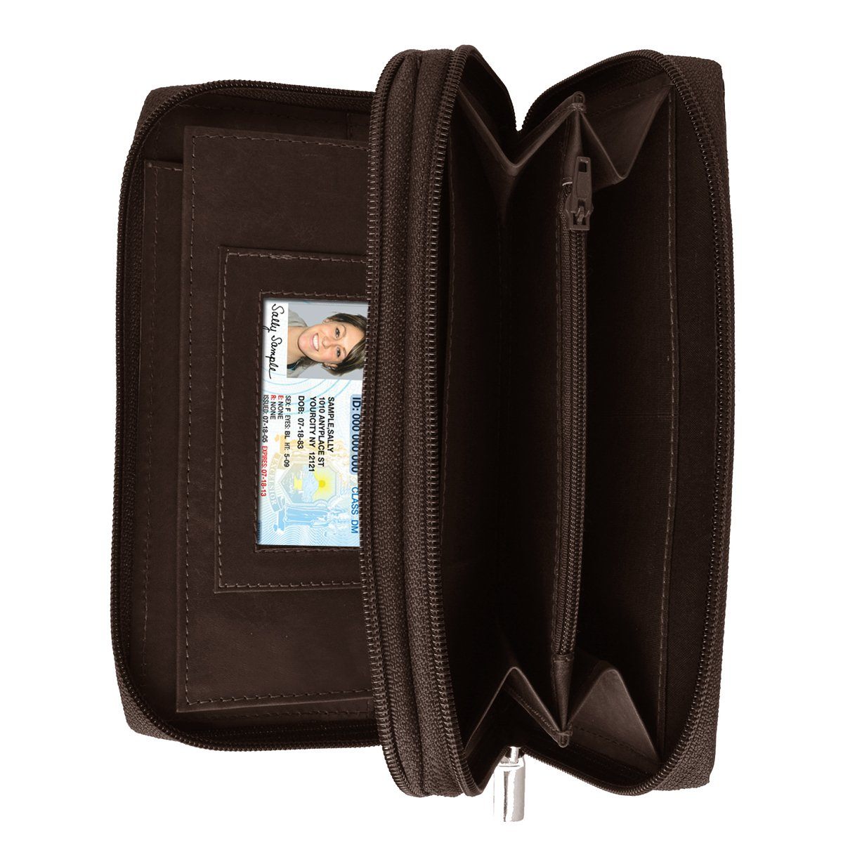 Classic Zip Around Leather Women's Wallet