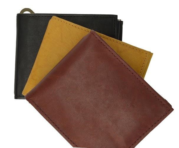 Genuine Leather Wallet Money Clip