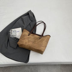Stylish One Compartment Light Tote Handbag