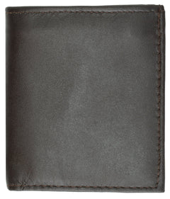 AFONiE Genuine Leather Men Bi-fold Wallet