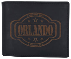  RFID Rustic Men Wallet-Orlando 2 Design Craft Stamp