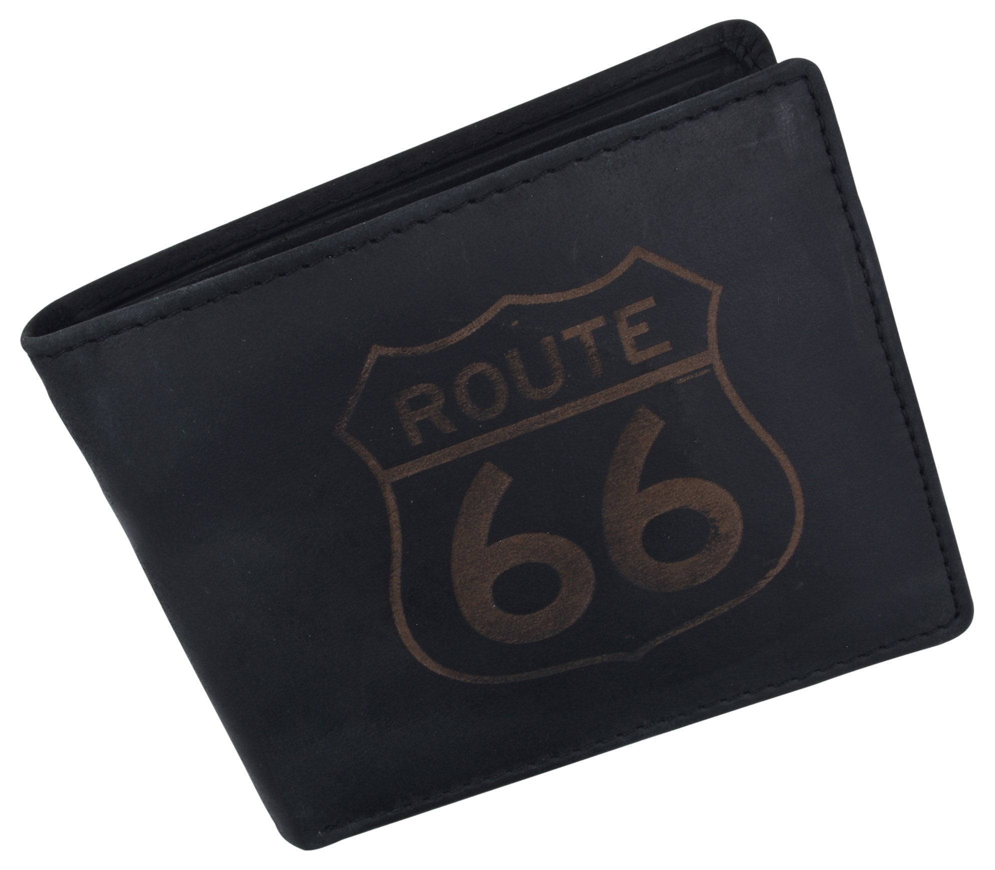  RFID Rustic Men Wallet-Route66 Design Craft Stamp