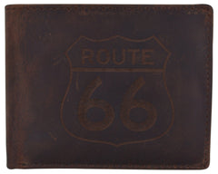  RFID Rustic Men Wallet-Route66 Design Craft Stamp