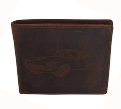  RFID Rustic Men Wallet-Shelby Cobra Design Craft Stamp