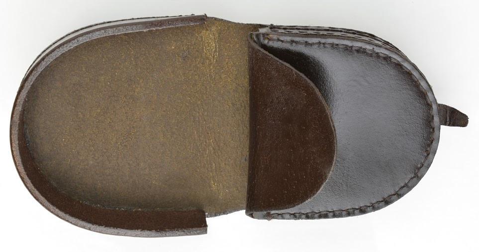 Genuine Leather Old School Change Wallet Black or Brown