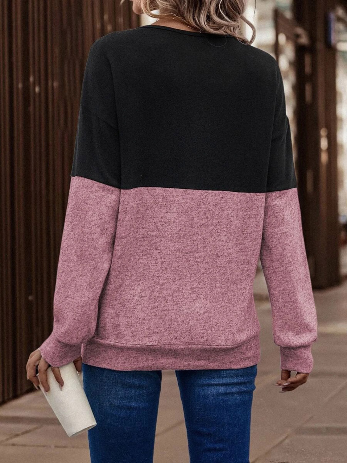 Crisscross Sweatshirt for Women Trendy and Versatile