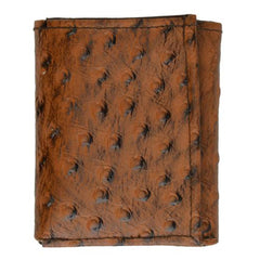 Ostrich Leather Wallet - Burgundy