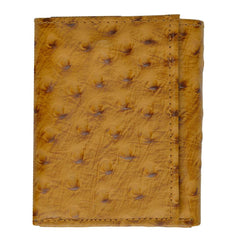 Ostrich Leather Wallet - Tan