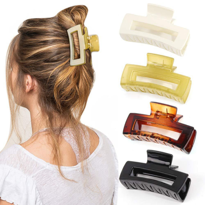 8pcs Hair Clips Set, Large Hair Claw Clips For Thick Hair - afonie.com