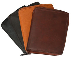 Zip around Genuine Leather Bi-fold