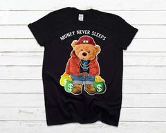 Money Never Sleeps Care Bear T-Shirt