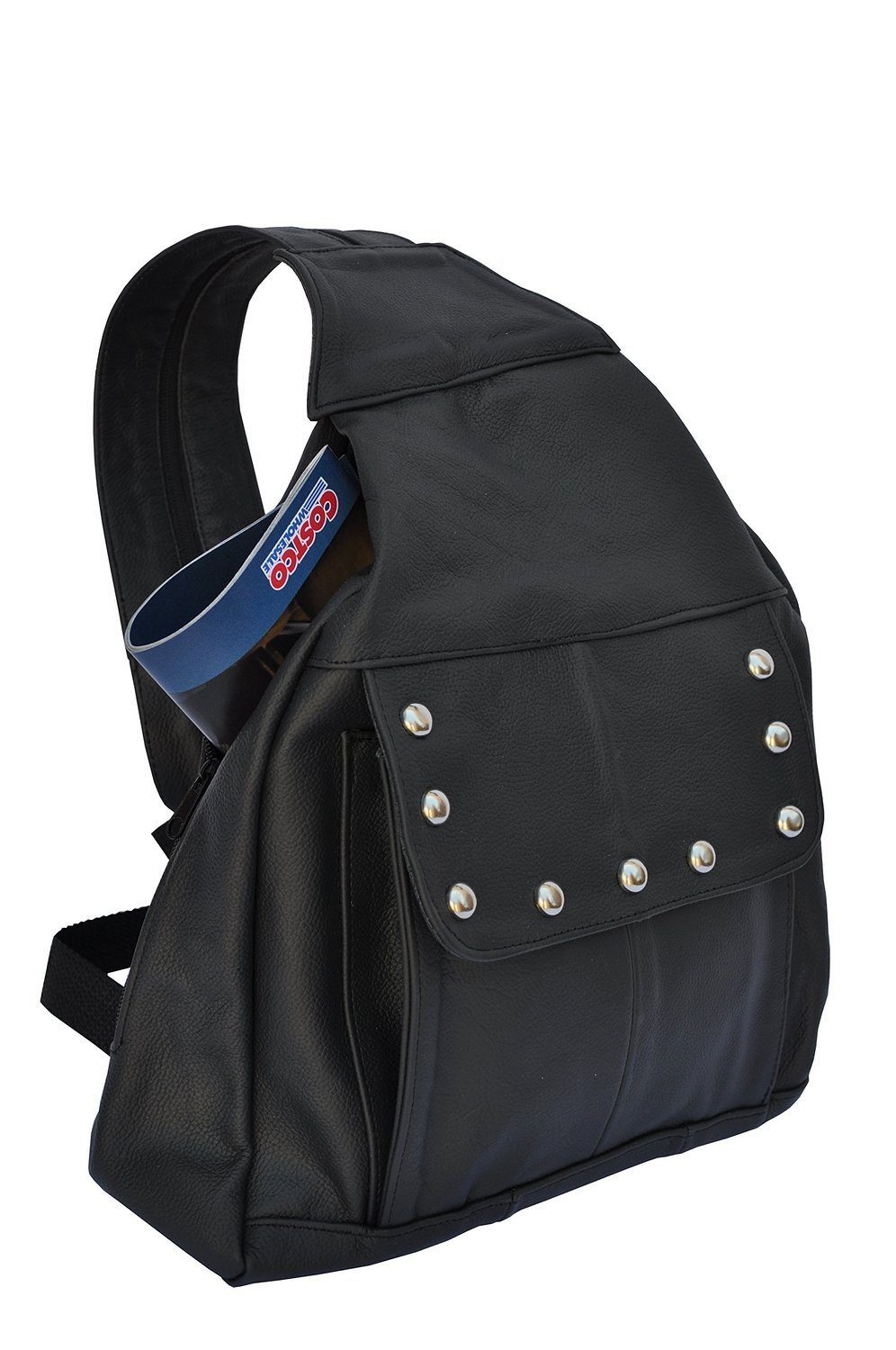 Compact Soft Leather Backpack
