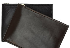 AFONiE Slim Leather Money Clip Wallet
