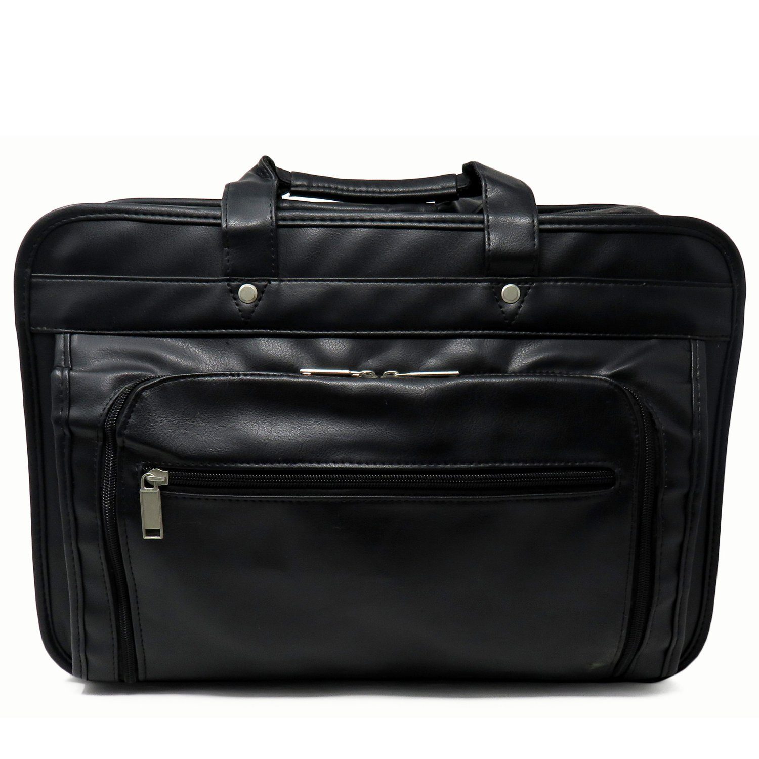 AFONiE Leather Briefcase w/ Laptop Holder