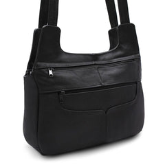 Hobo Leather Bag - Black