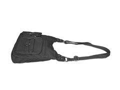 Washable Vegan Leather Series - Casual Messenger Bags - Black