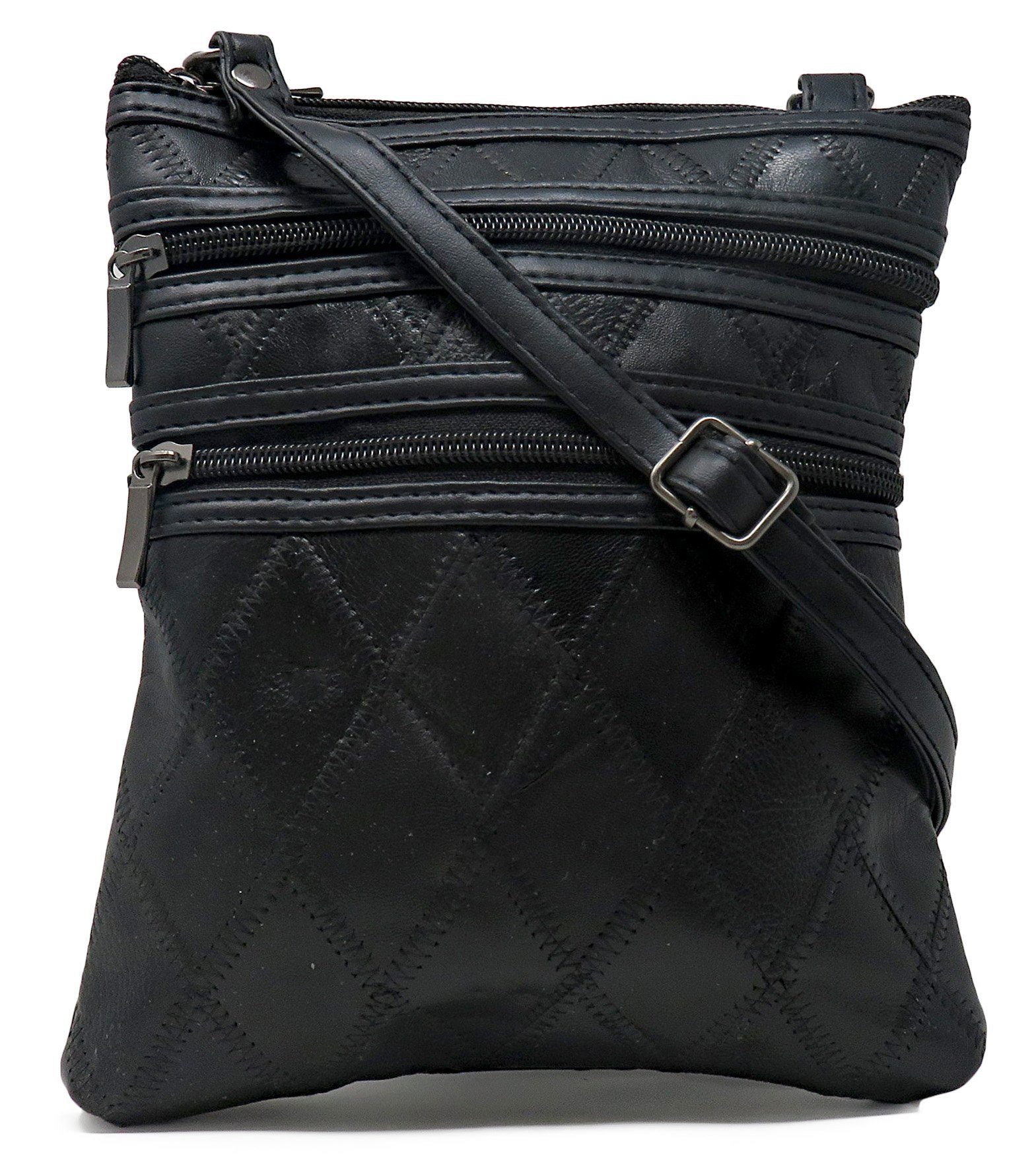 Leather Patchwork Handbag Crossbody Bags