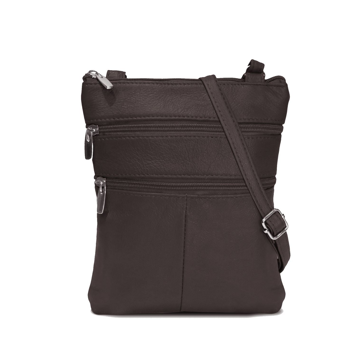 Vintage Multi-pocket Crossbody Bag, Retro Pu Shoulder Bag, Women's