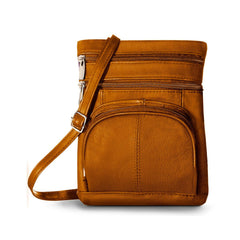 Soft Leather Crossbody Bag with Wallet  - 8 Colors