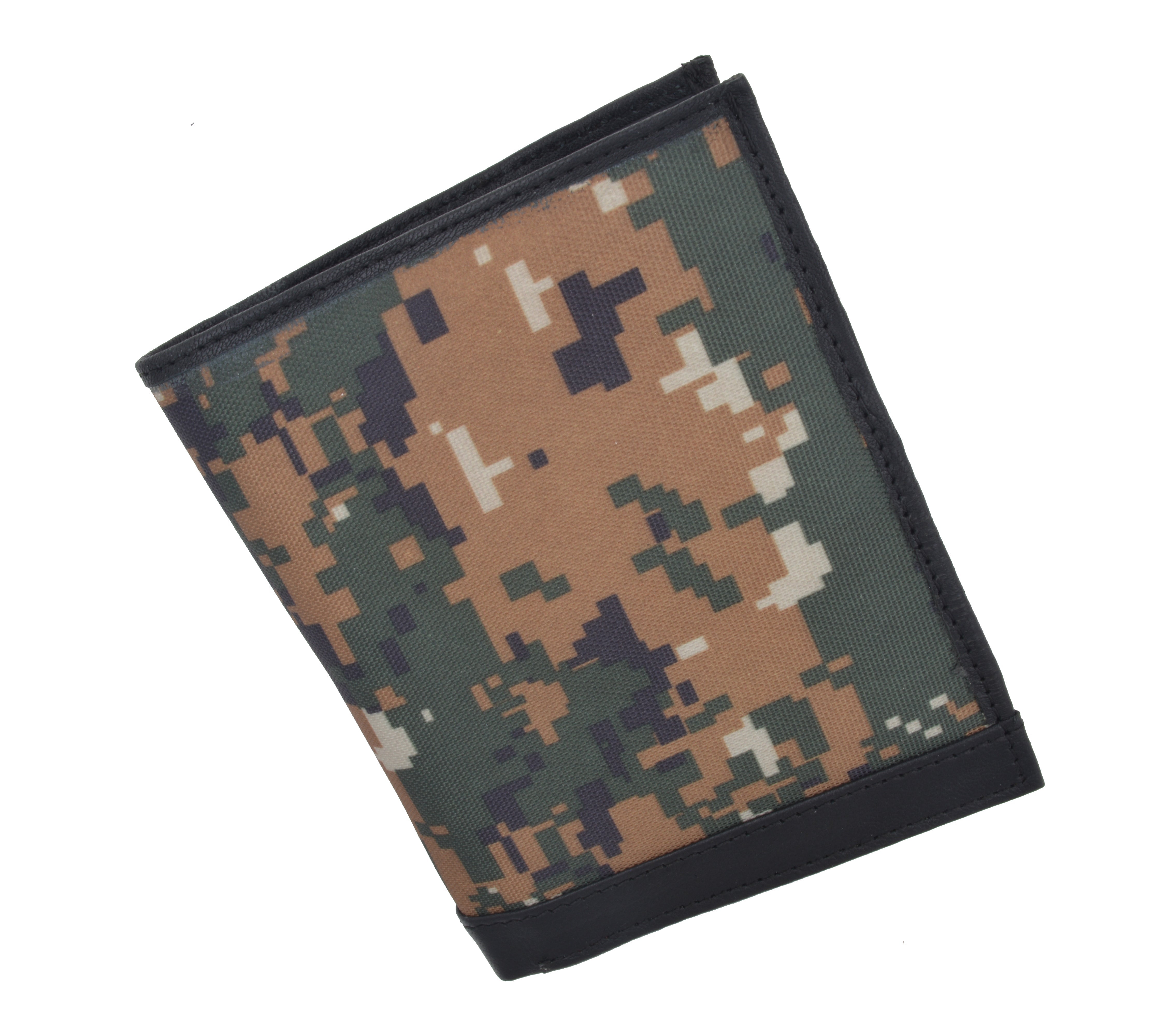 Leather Camouflage RFID Multi Cards Wallet