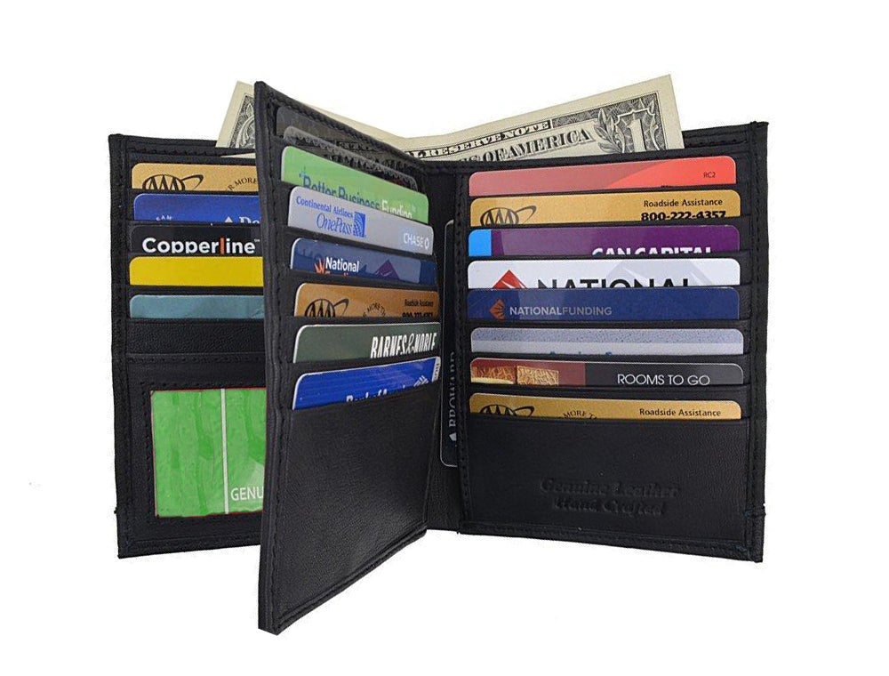 Leather Camouflage RFID Multi Cards Wallet