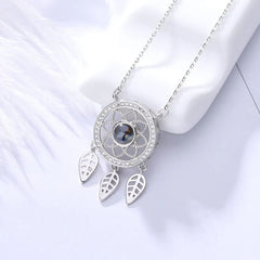 I Love You Dream Catcher Projection Necklace