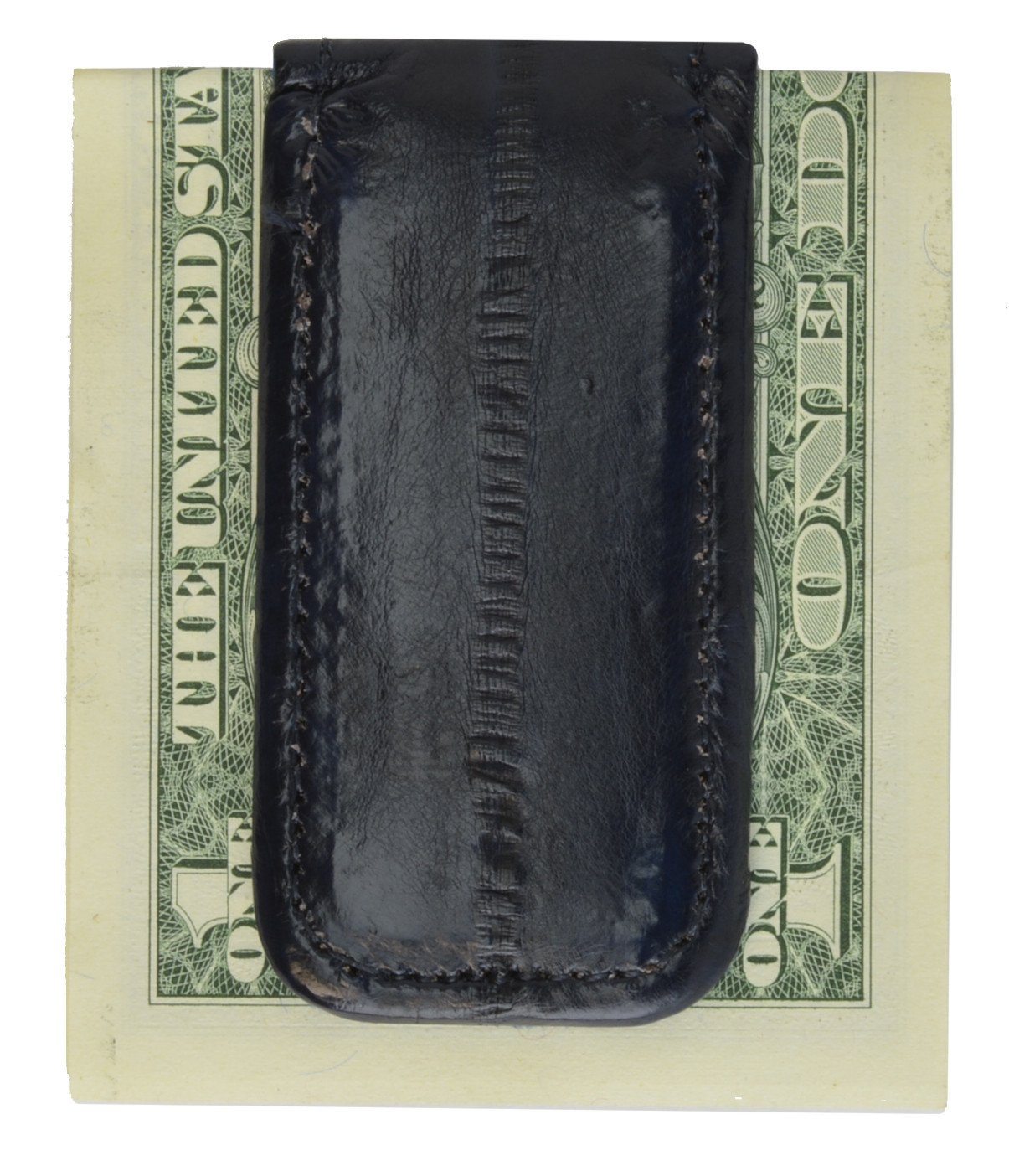 Money Clip Genuine Eel Skin