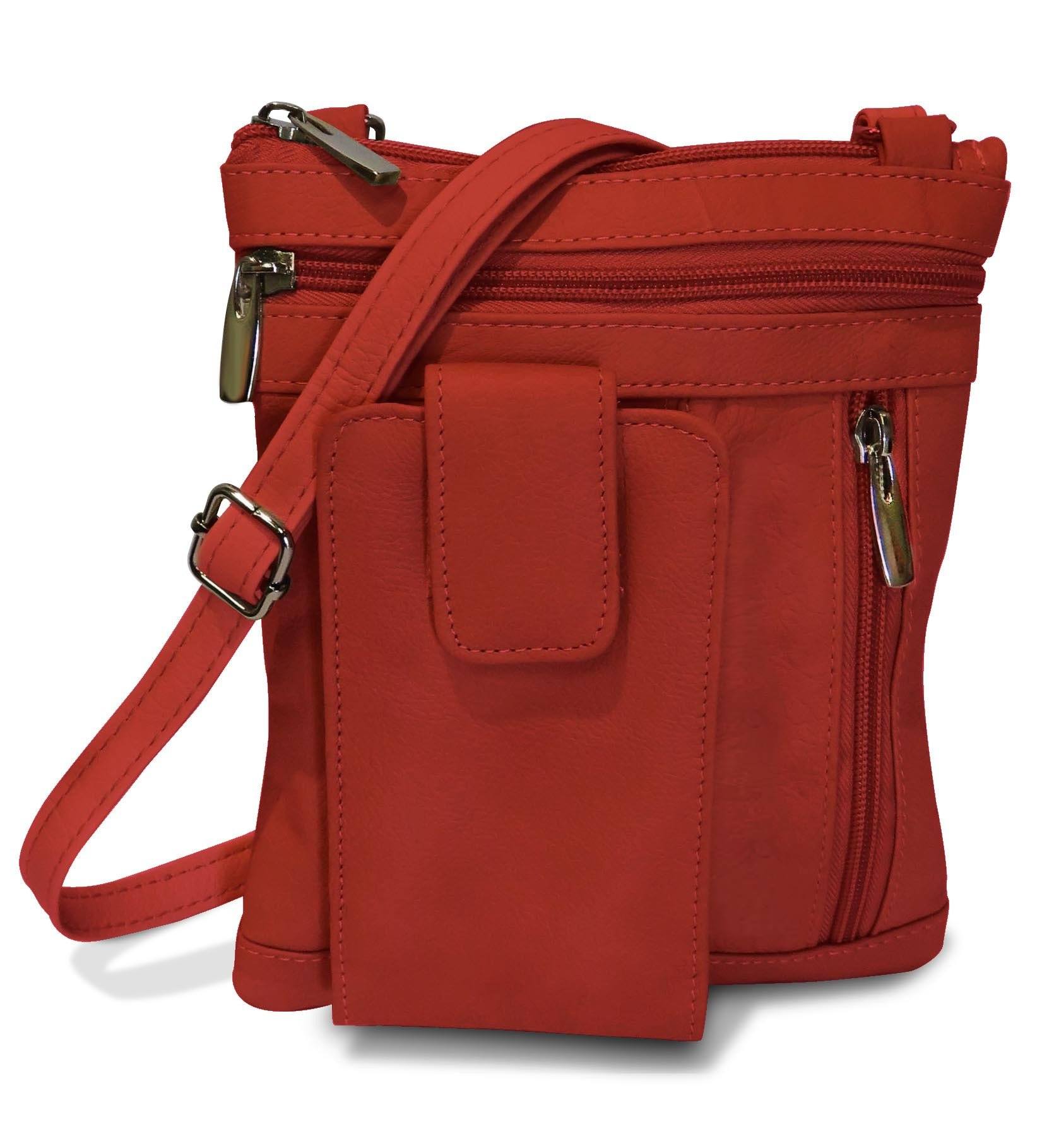 Genuine Leather On-the-Go Crossbody - 8 Colors