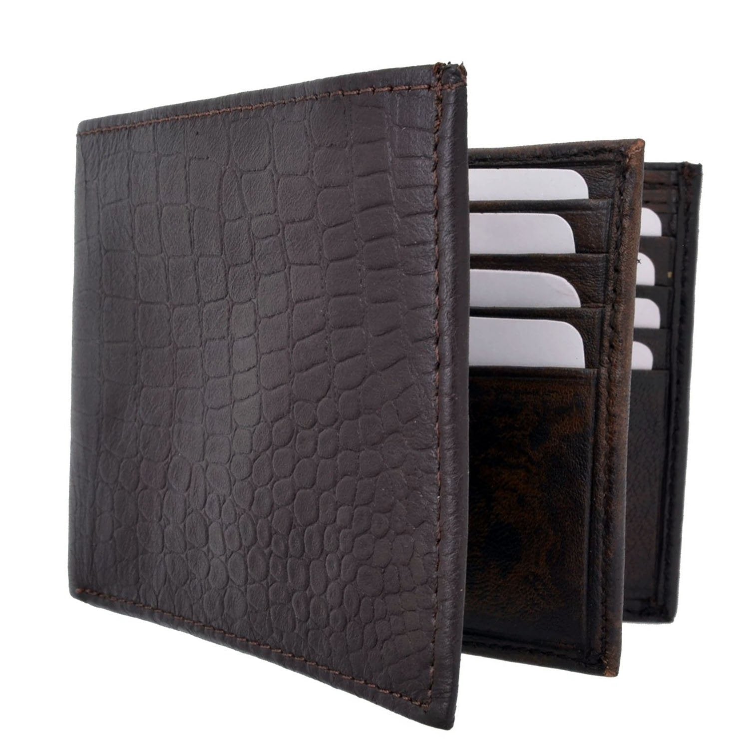  RFID- Croco RFID Flip Bifold Wallet For Men