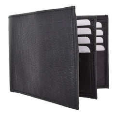 AFONiE RFID- Croco RFID Flip Bifold Wallet For Men