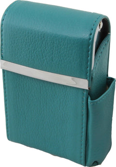 Genuine Leather Tan Fliptop Cigarette Case