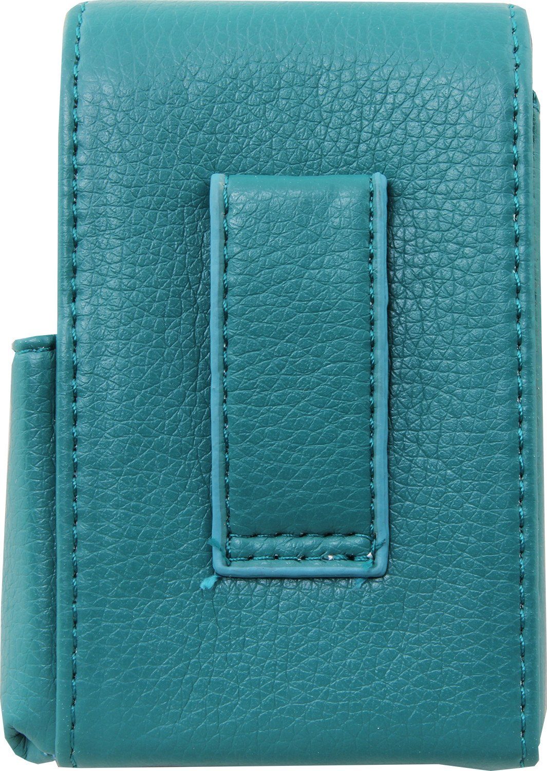 Genuine Leather Turquoise Fliptop Cigarette Case